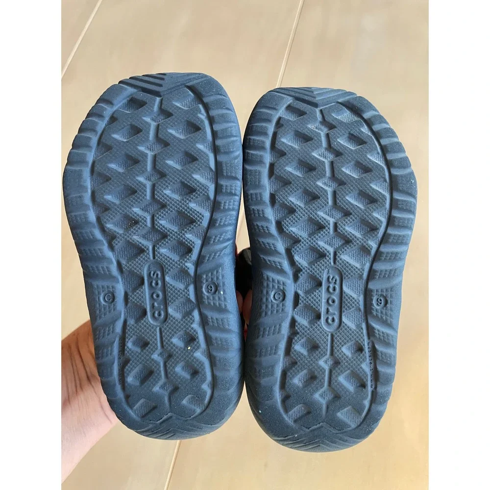 Crocs Toddler Kids Swiftwater Sandals, Blue Red - Size 9